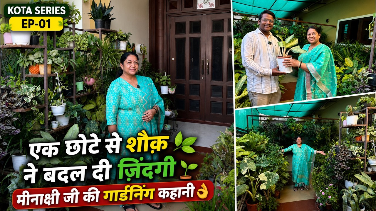 एक छोटे से शौक़ ने बदल दी ज़िंदगी 🌿 मीनाक्षी जी की गार्डनिंग कहानी 👌 Kota Series EP-01