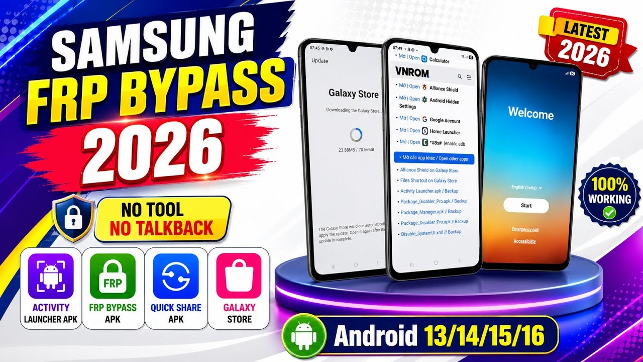 First On YouTube!! Samsung FRP Bypass 2026 All Android 13 To 16 | No PC Needed | Frp Lock Removal 💥