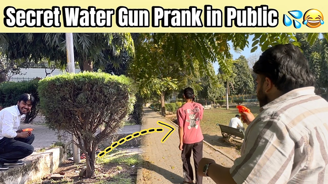 Holi Water Gun Prank in Public 😆 | No One Knew It Was Us😂