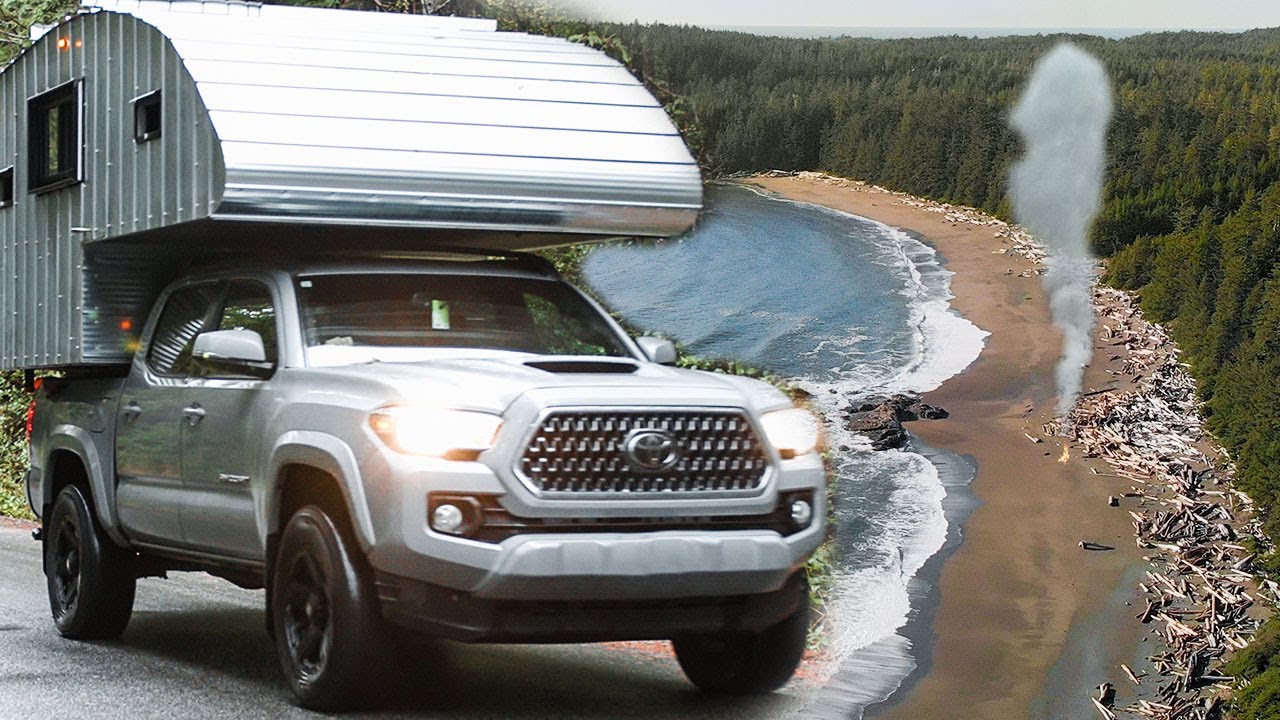 Most REMOTE Beach in Canada | In DIY Truck Camper