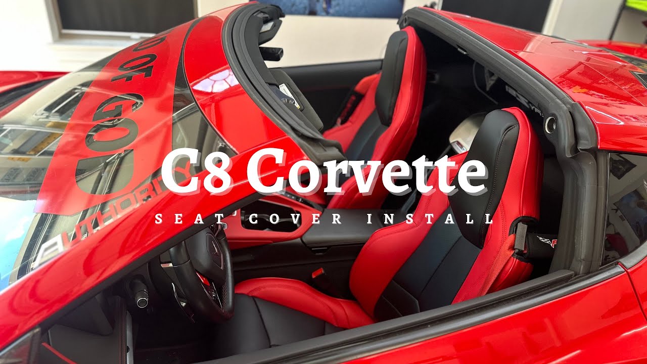 C8 Corvette Premium Custom Leather Seat Cover Install