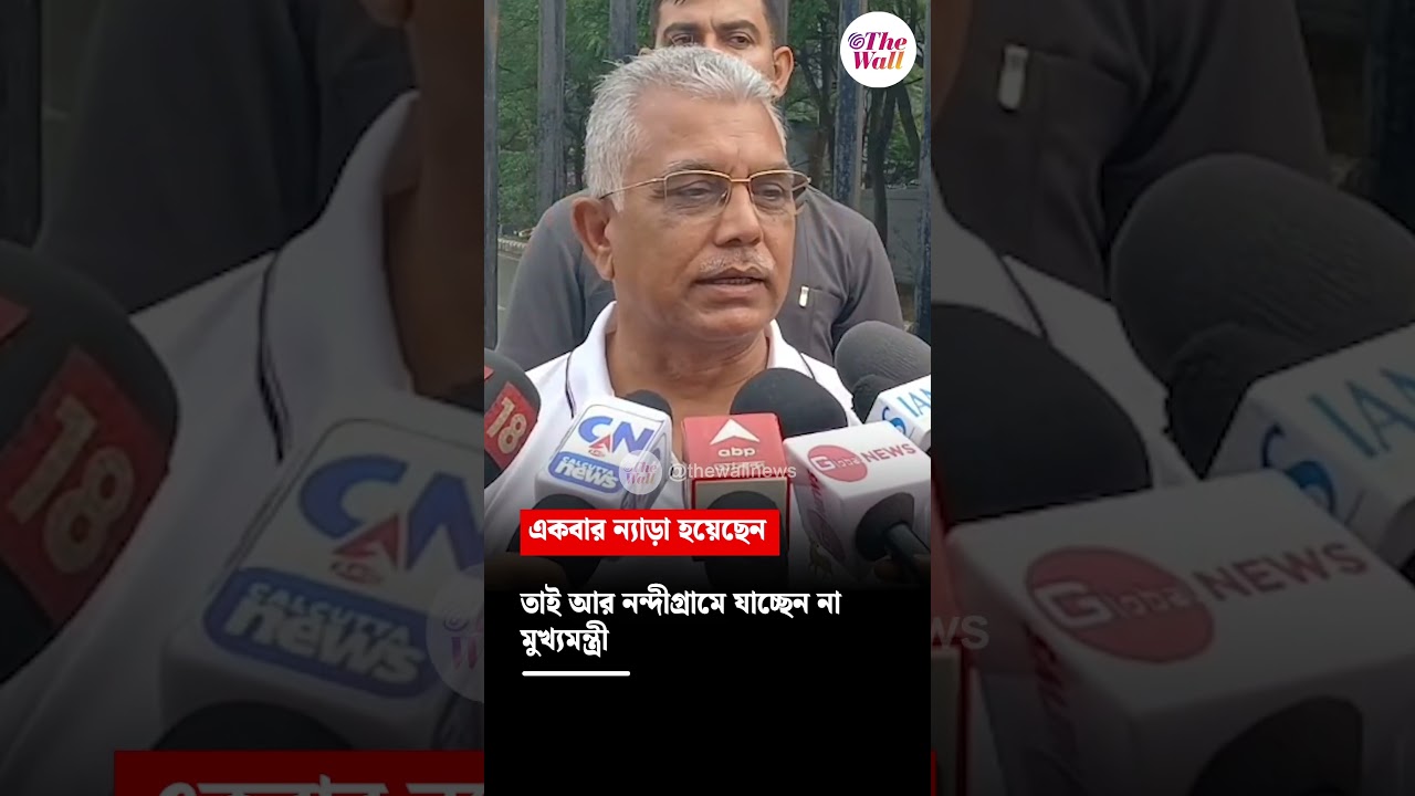 একবার ন্যাড়া হয়েছেন,তাই আর নন্দীগ্রামে যাচ্ছেন না মুখ্যমন্ত্রী #westbengalelection2026 #DilipGhosh