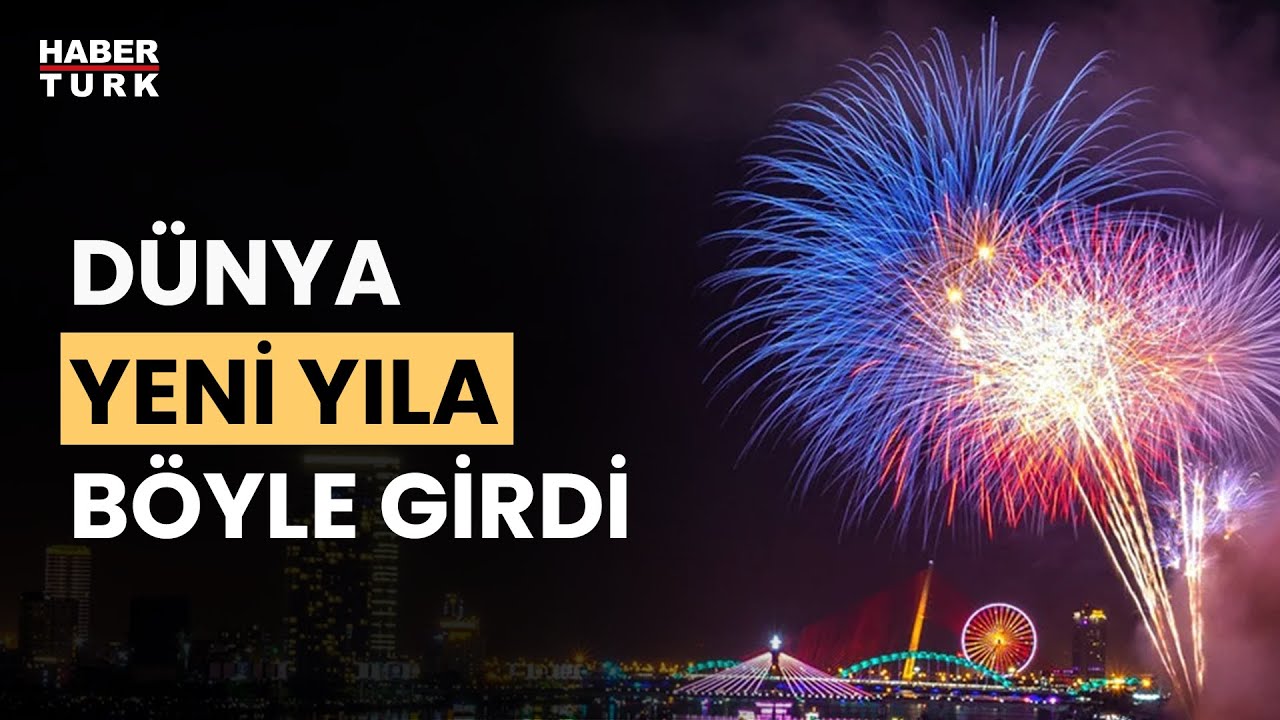 Dünyada yeni yıl çoşkusu böyle kutlandı!