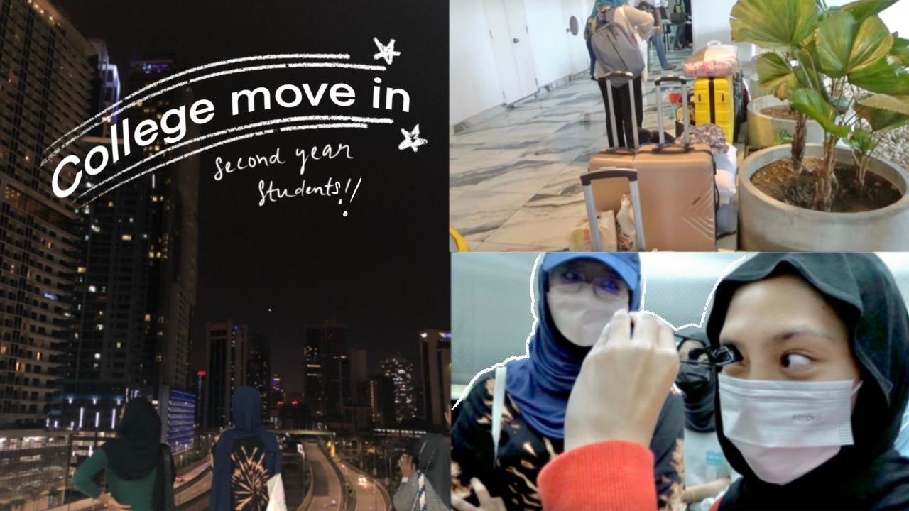 New hostel move-in day: night walk | city view | food hunting | unboxing | 2nd year student 