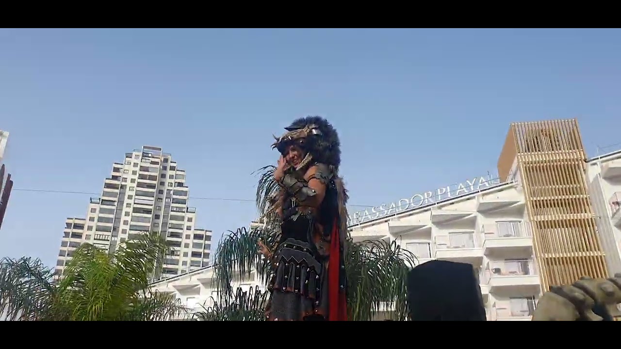 Benidorm fiesta 2024 Street party parade  