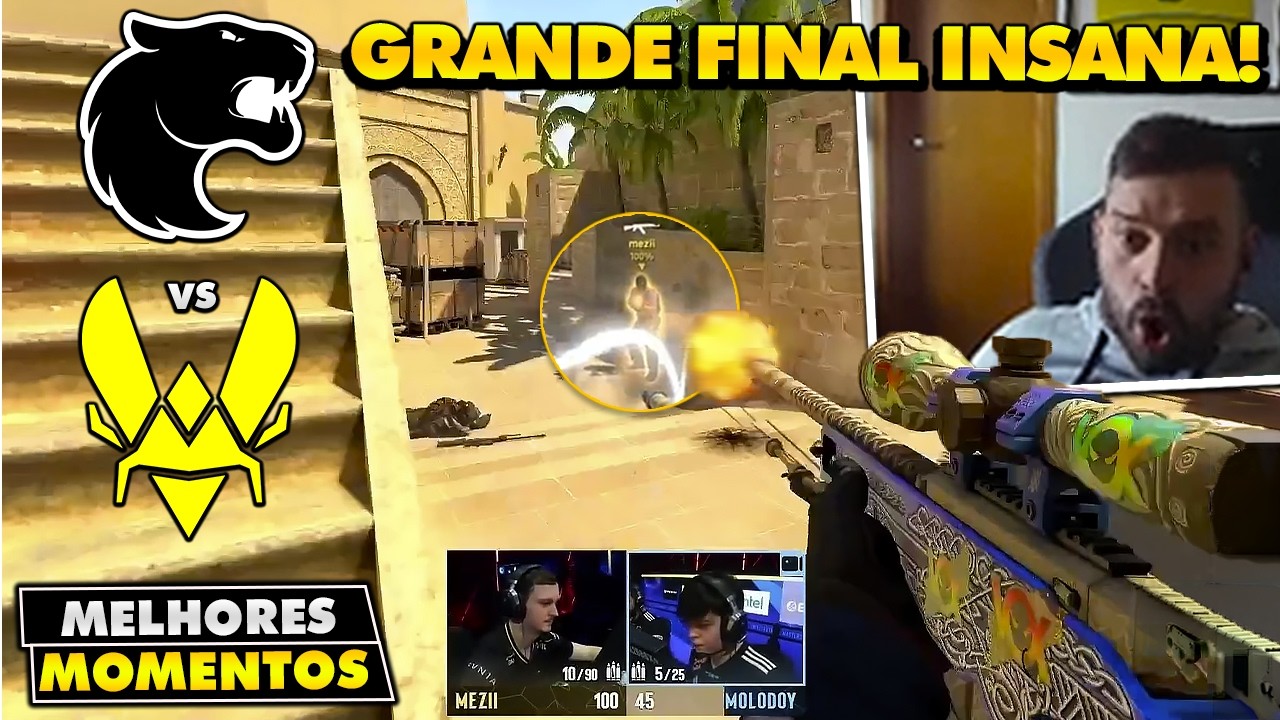 BRASIL vs ZYWOO em GRANDE FINAL HISTÓRICA! Melhores Momentos: FURIA vs VITALITY - IEM KRAKOW