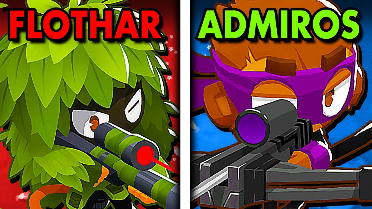 NIE WIEDZIAŁEM ŻE TA MAŁPKA JEST TAK MOCNA! FLOTHAR vs ADMIROS w BLOONS TD 6