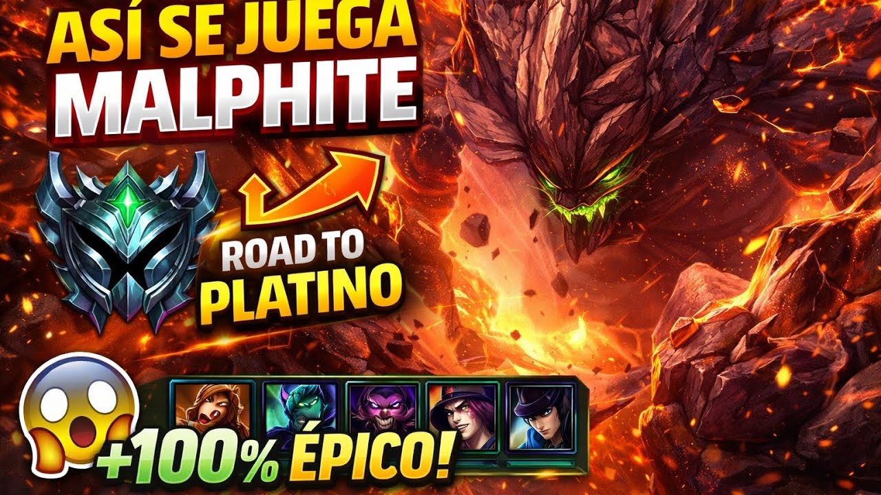 Así se juega Malphite Jungla | Road to Platino #1 