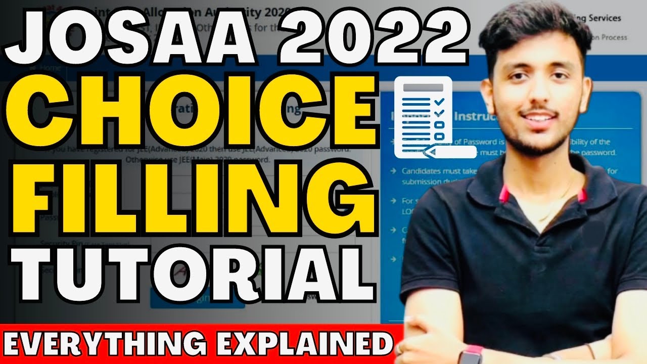 🤩 JOSAA 2022 Choice Filling Tutorial ‼️ Everything Explained in Hindi !! #josaa #iitjee #nit #jee