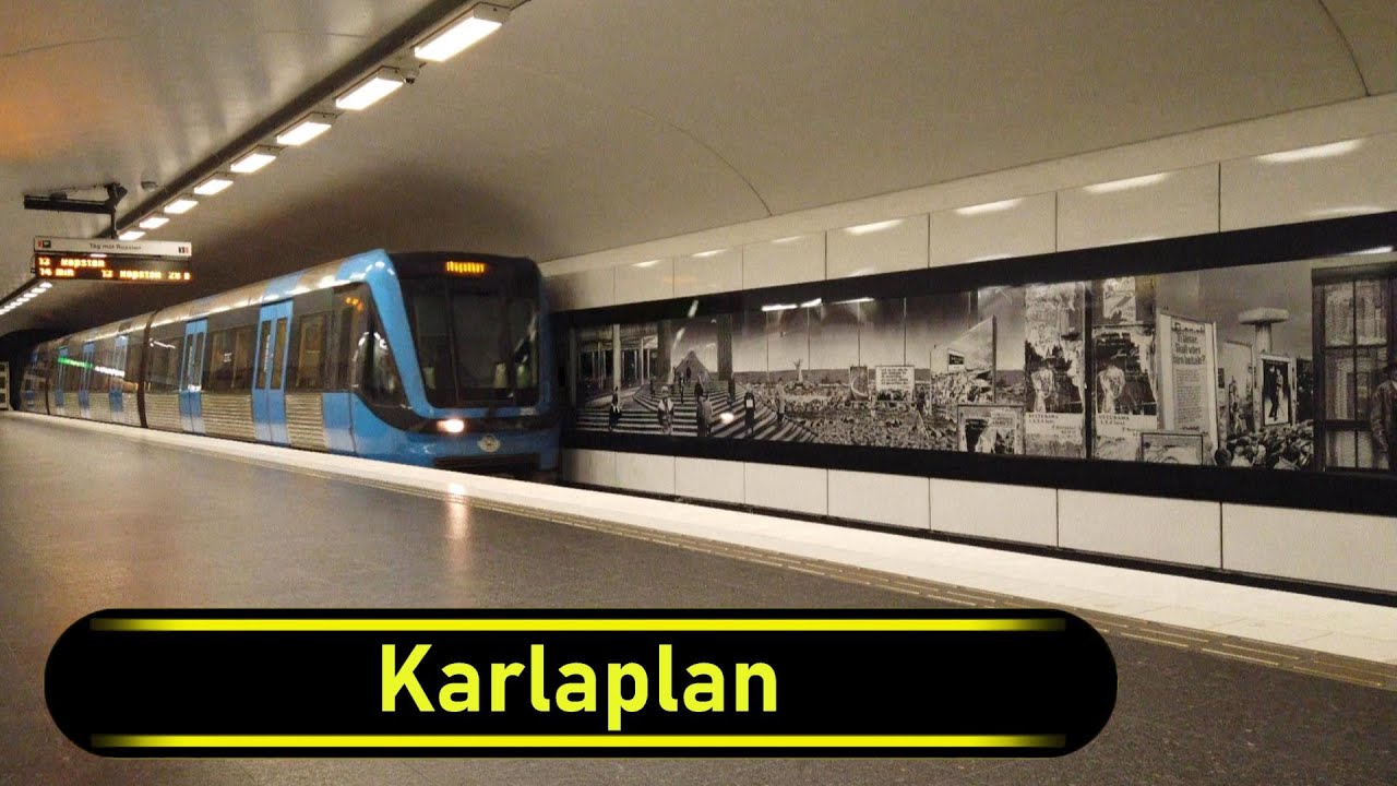 Metro | Tunnelbana Station Karlaplan - Stockholm 🇸🇪 - Walkthrough 🚶