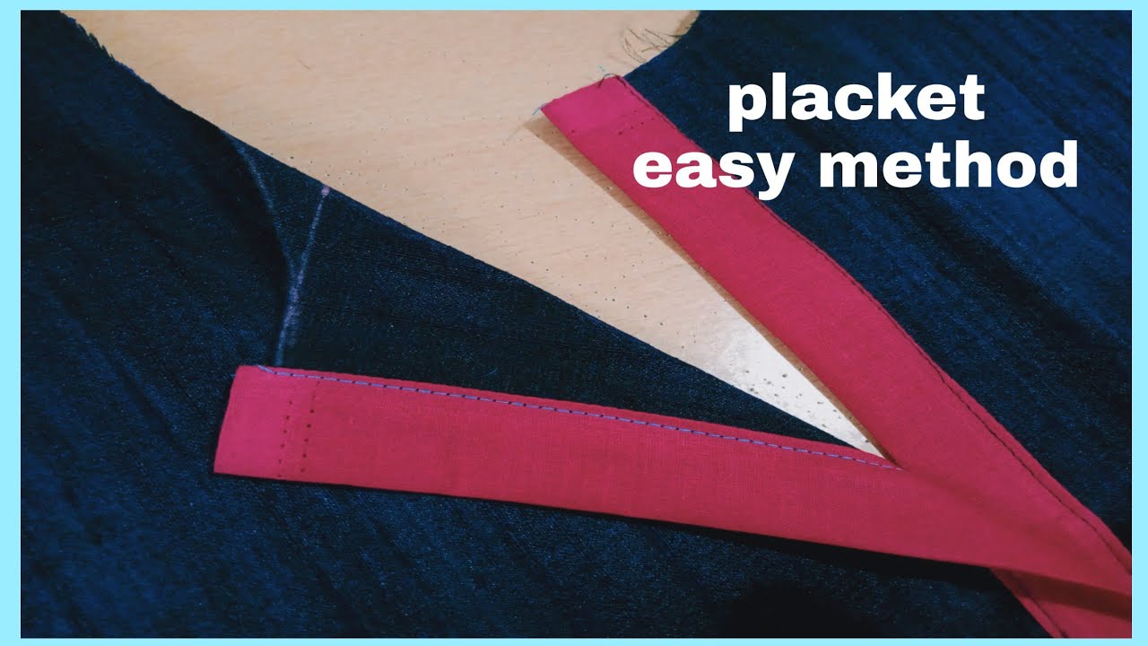 How to Make Perfect Placket/ Easy Method.