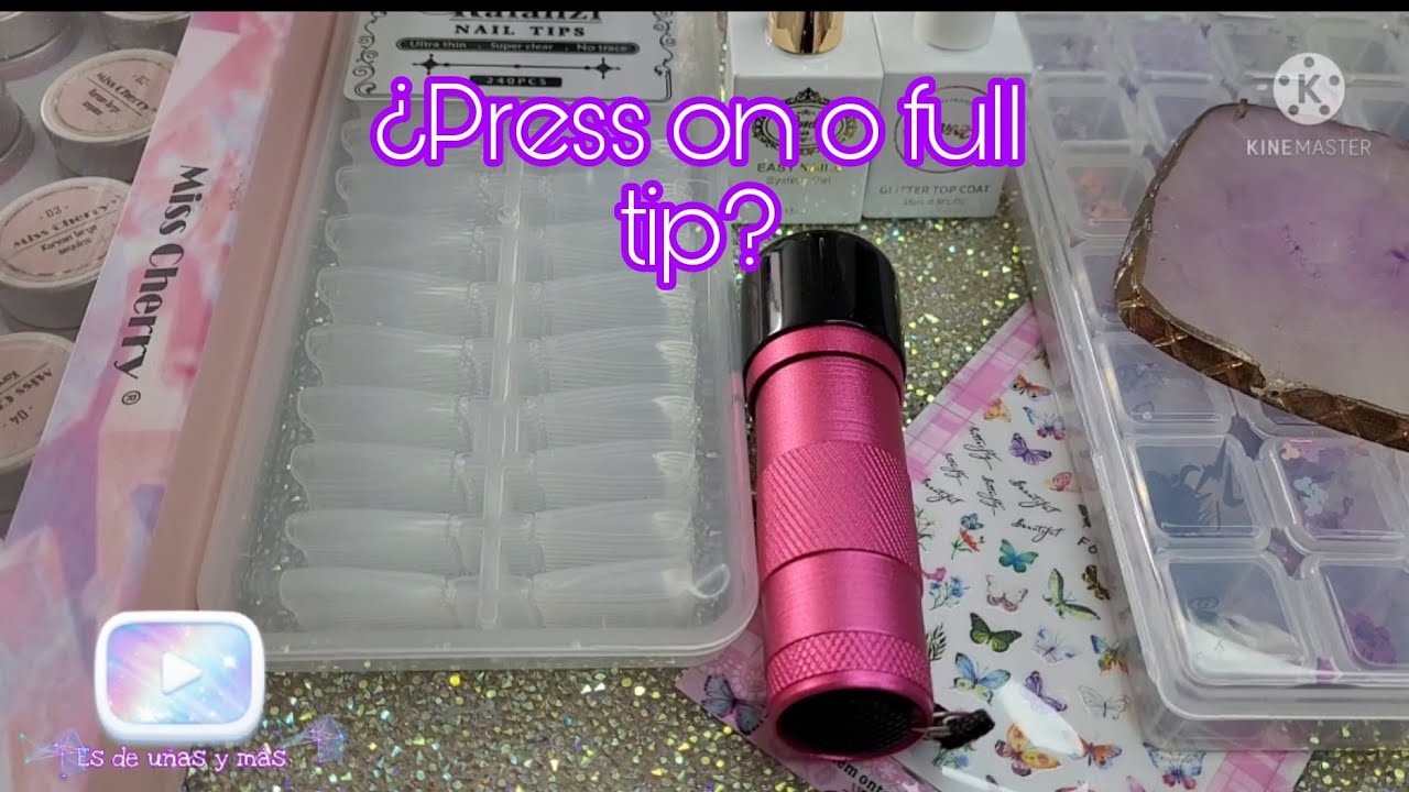 UÑAS FULL TIP (PRESS ON) PASO A PASO más DISEÑO INCREÍBLE 💅🏻