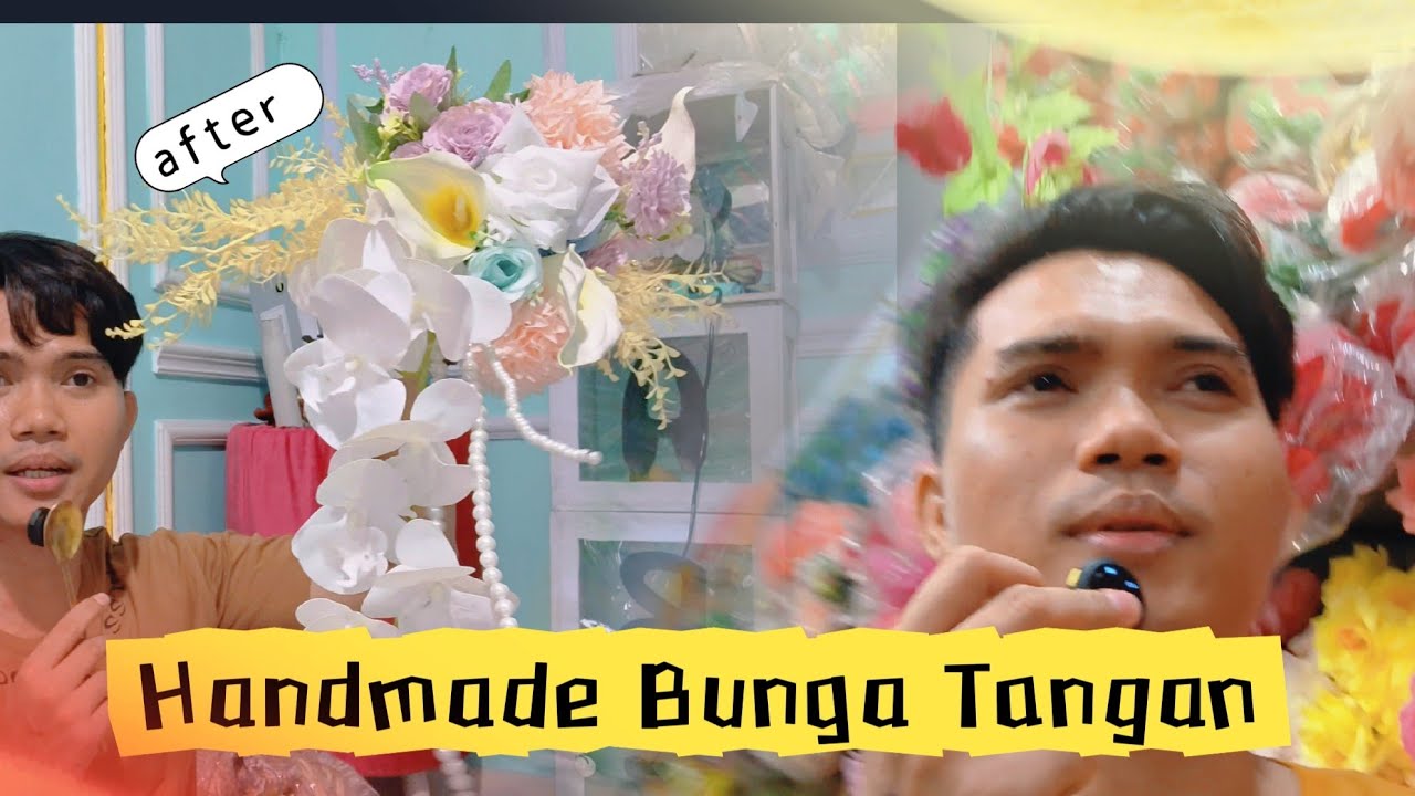 DIY Bunga tangan ✋#tren #cat #funny #viral #adayinmylife #diy