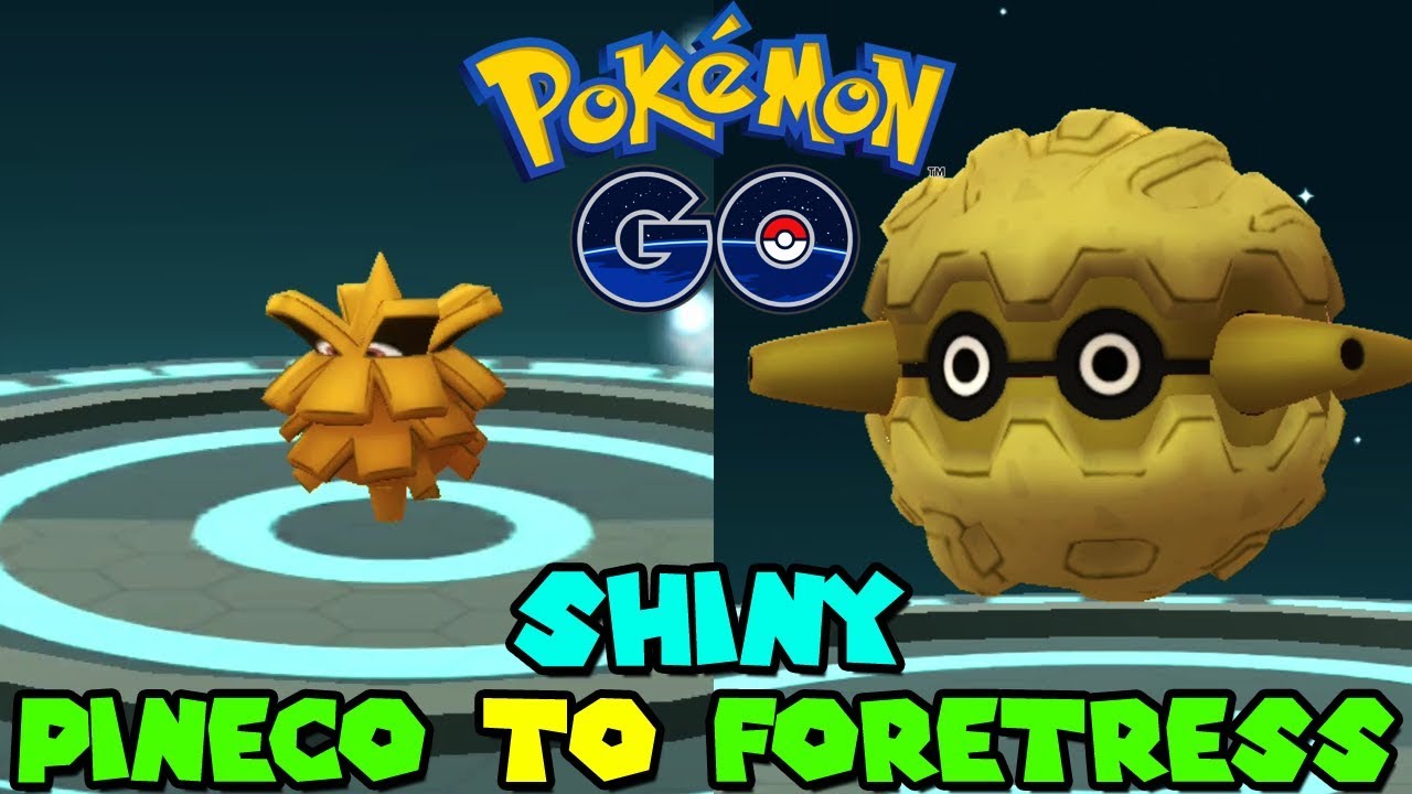 Evolving SHINY PINECO TO SHINY FORRETRESS IN POKEMON GO