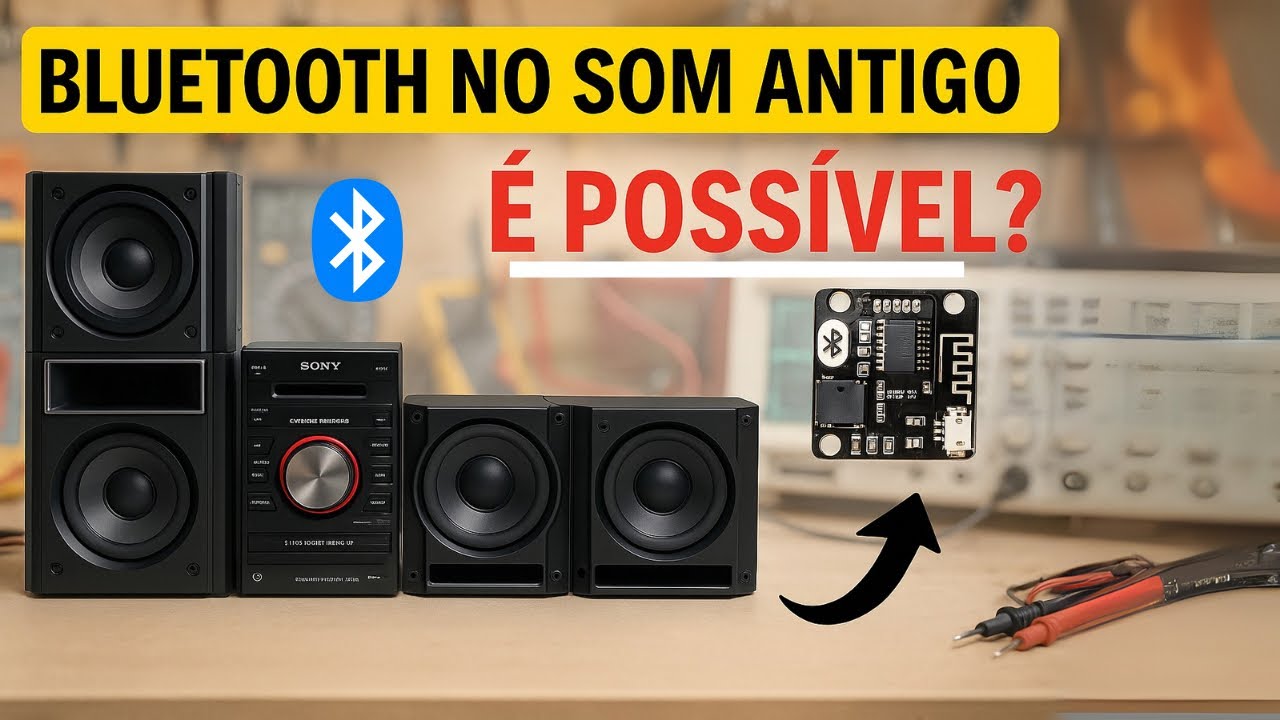 Transformando Som Antigo em Moderno: Bluetooth Passo a Passo