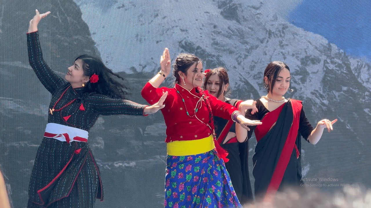 Badal Barsa Bijuli || चिनमा बादल, वर्षा, बिजुली ||  Nepali Dance,Tianjin University, CHINA 2024 🇨🇳🇳🇵