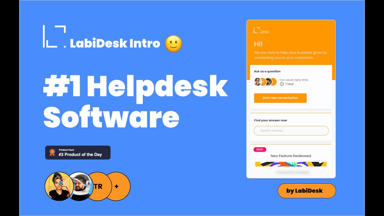 LabiDesk HelpDesk Software Intro (Live Chat Software, Ticketing Software and Knowledge Base)