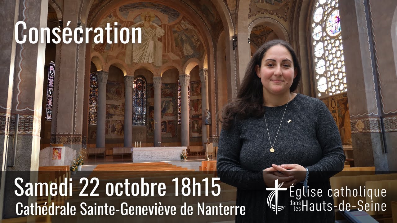 Consécration de Sabrina dans l'Ordre des Vierges, présidée par Mgr Rougé.