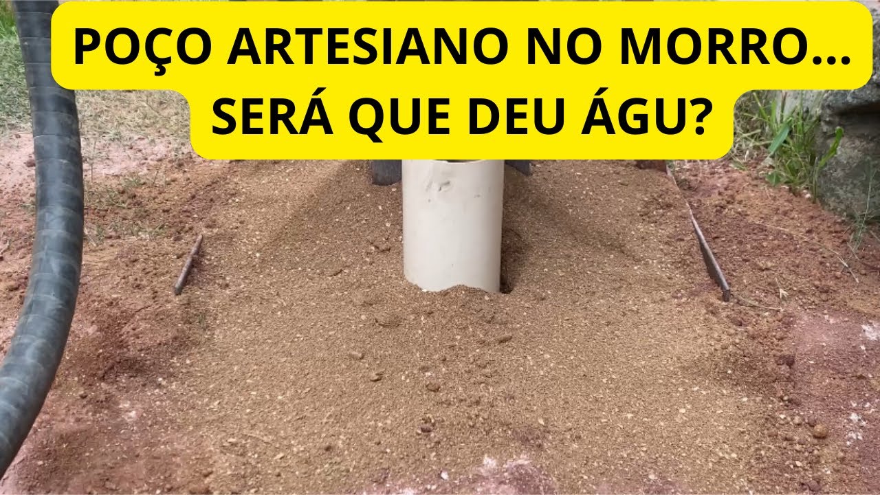 SERÁ QUE DEU ÁGUA… MUITO ALTO. #poçoartesiano