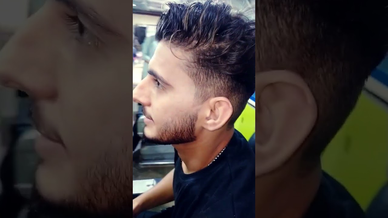 Hair cutting tutorial on YouTube Short video Asghar barbershop Naval colony karachi #short #akshop