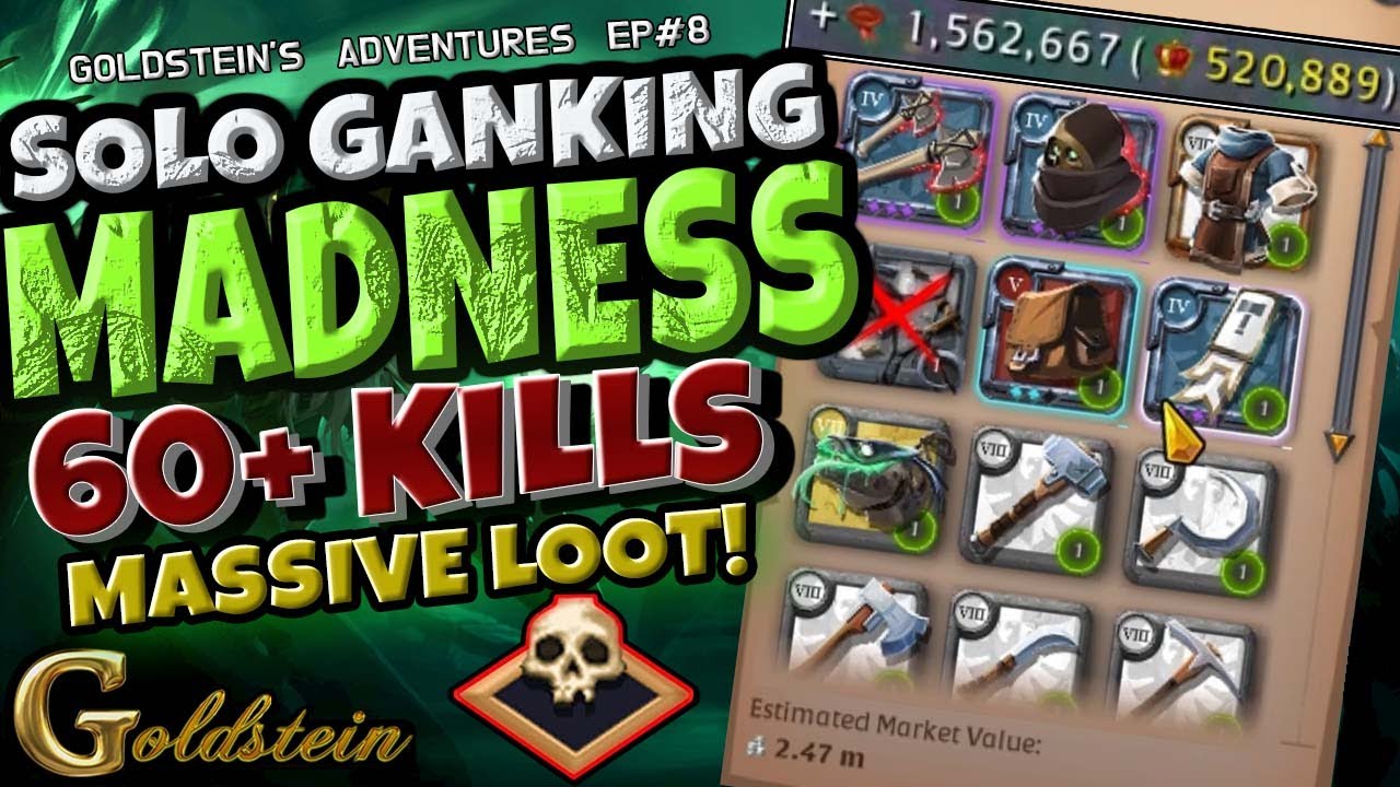 ☠️ EPIC SOLO GANKING MONTAGE ☠️ | Albion Online | Goldstein's Adventures Episode 8