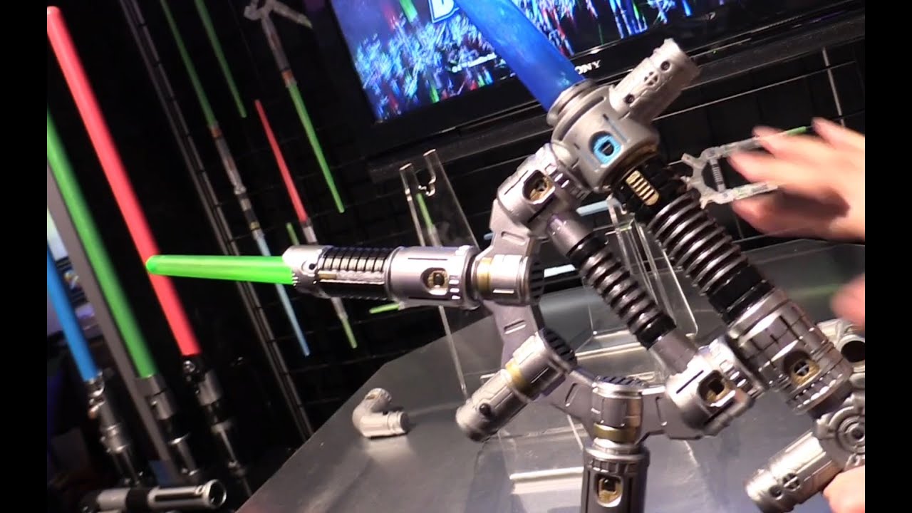 Star Wars Blade Builders light saber kit at Toy Fair 2015 from Hasbro