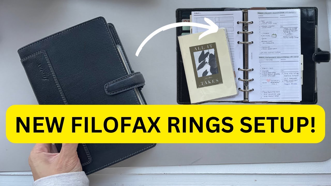 НОВЫЙ набор колец Filofax!! Моя ЛЮБИМАЯ обложка для личных колец!