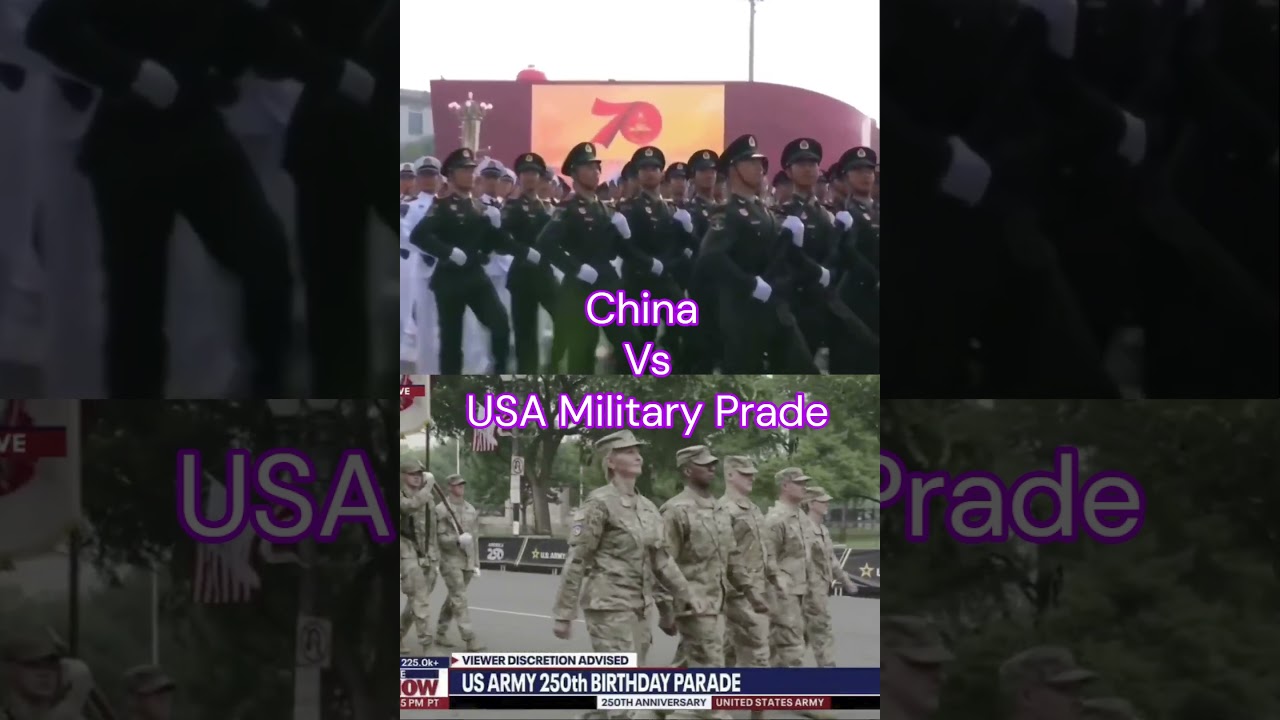 Trump&rsquo;s Military Parade vs. China&rsquo;s Epic Showdown: Who Stole the Show?😱 #USvsChinaParade