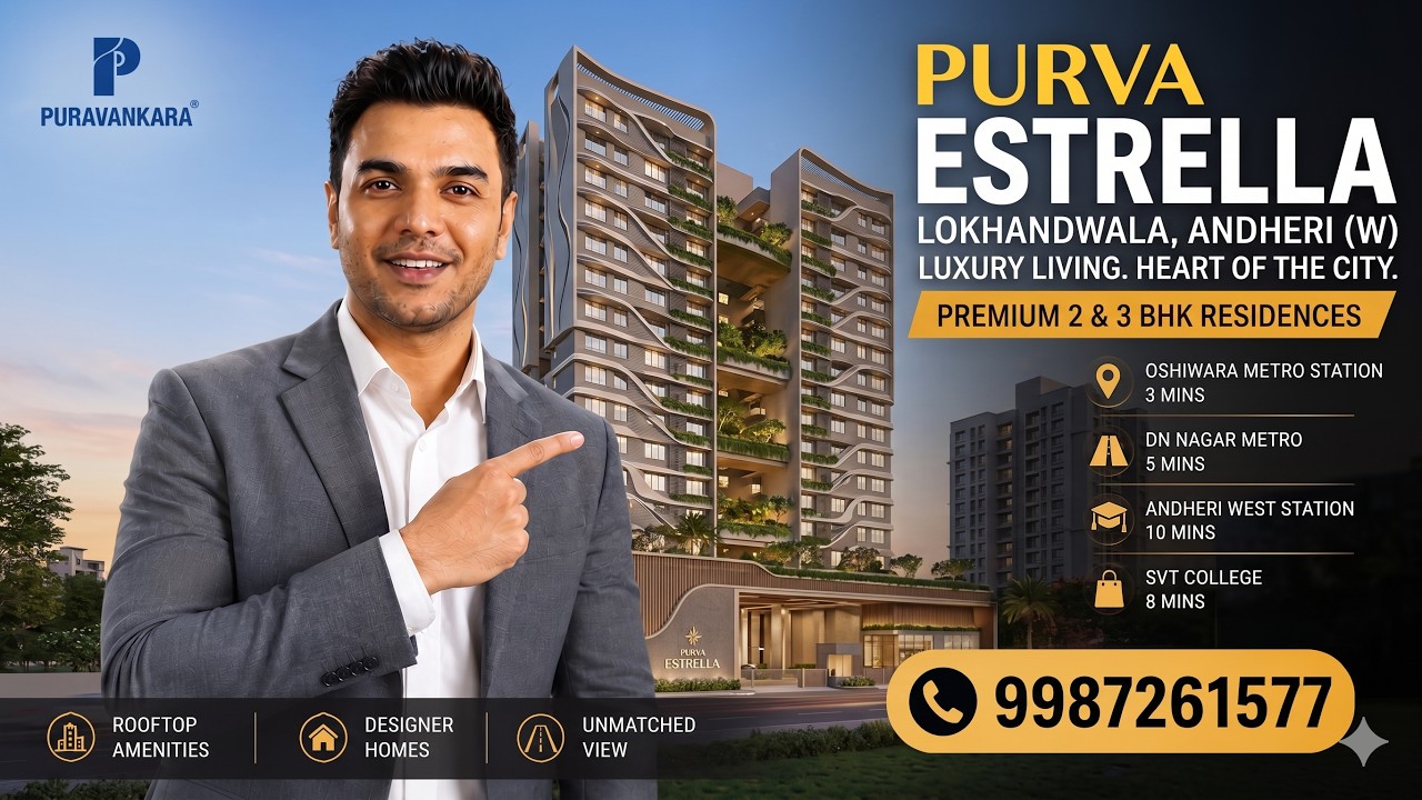 Purva Estrella Lokhandwala New Launched Project by Purvankara with 2bhk & 3bhk