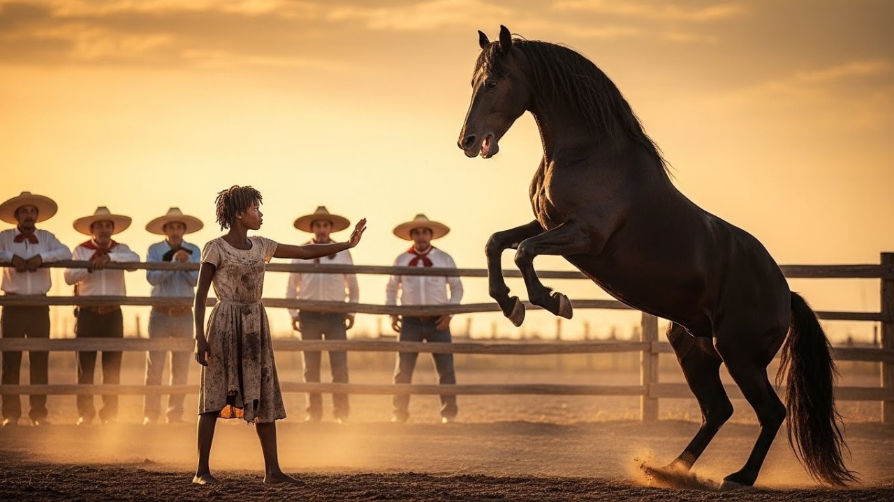 El caballo indomable iba a ser sacrificado, pero la joven negra abandonada hizo lo increíble