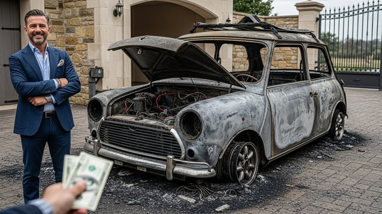 Restoring Completely Burned 1969 Mini Cooper (The Italian Job) for $1000 | FULL ASMR PROCESS