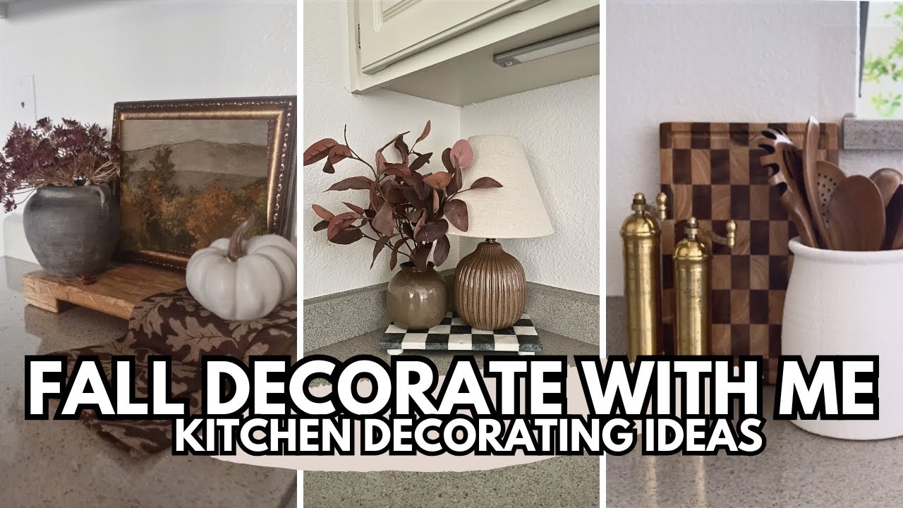 NEW! 2025 FALL DECORATE WITH ME🍂 | Cozy Fall Kitchen Decorating ideas