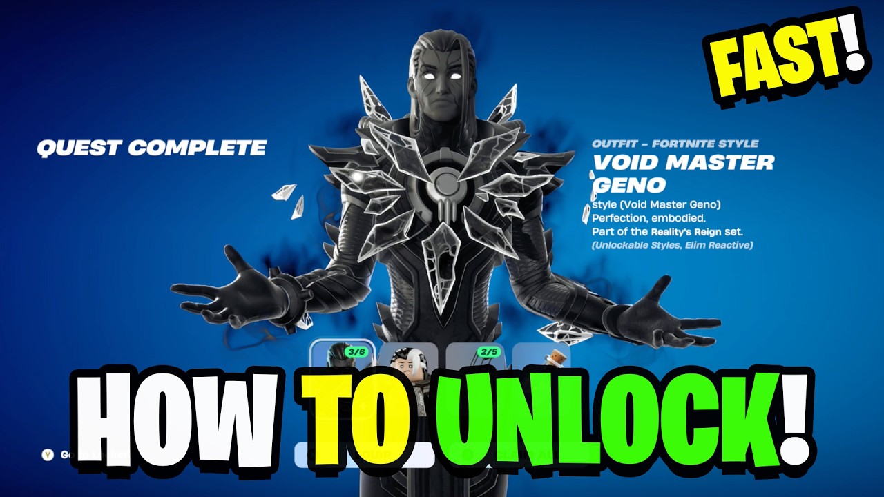 Как ЛЕГКО и БЫСТРО получить скин Voidmaster Geno в Fortnite! (Задания Geno)