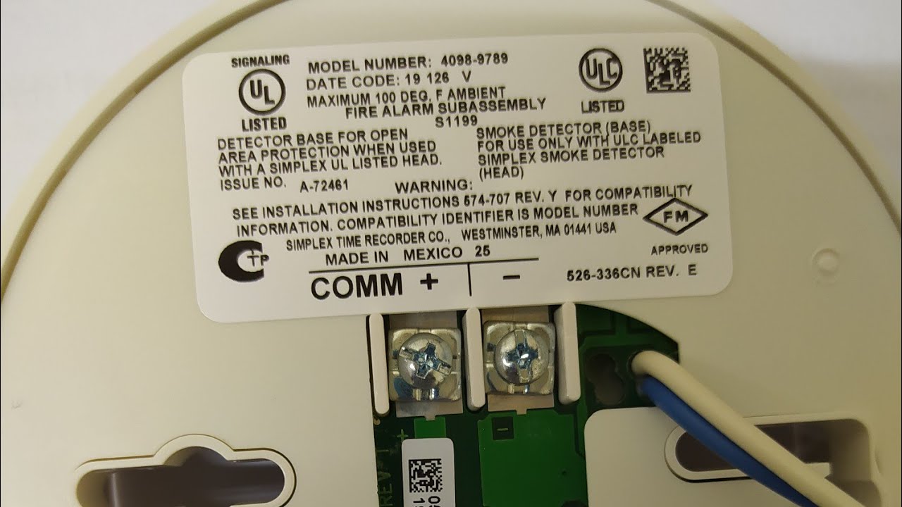 SIMPLEX# BASE WITH LED#4098-9789.ADDRESSABLE