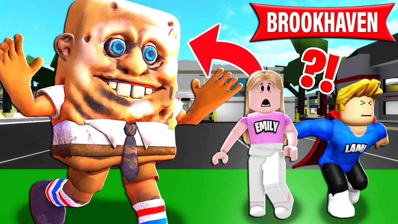 ENTKOMMEN WIR HORROR SPONGBOB in ROBLOX? (Roblox Brookhaven 🏡RP | Story Deutsch)