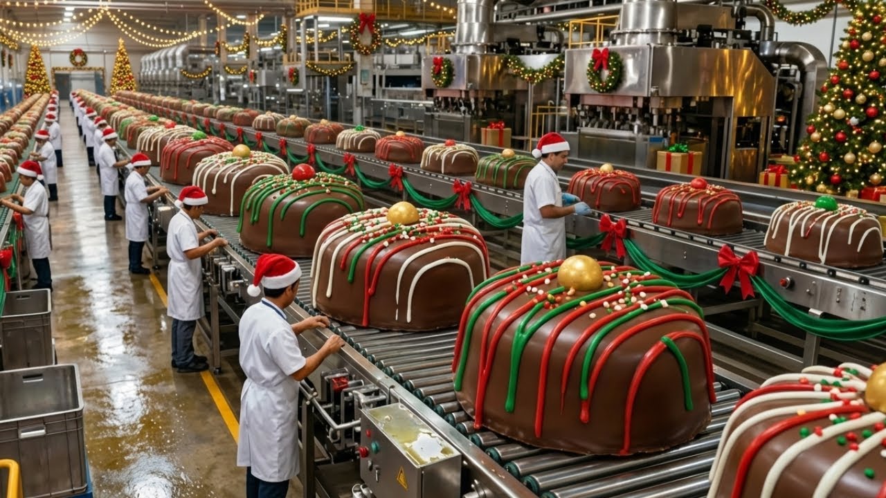 Inside Santa’s Chocolate Factory: How Cocoa Becomes Christmas Candy (Full Process)
