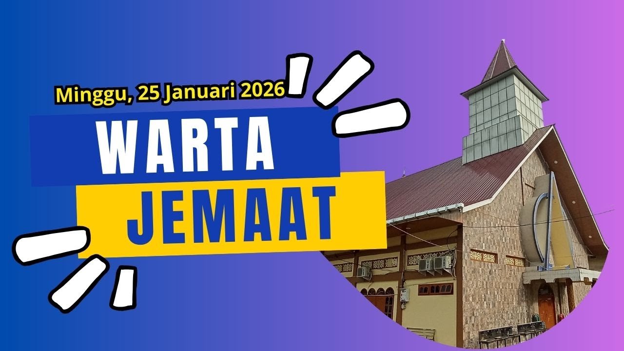 Warta Gereja BNKP Jemaat Hosiana - Minggu, 25 Januari 2026