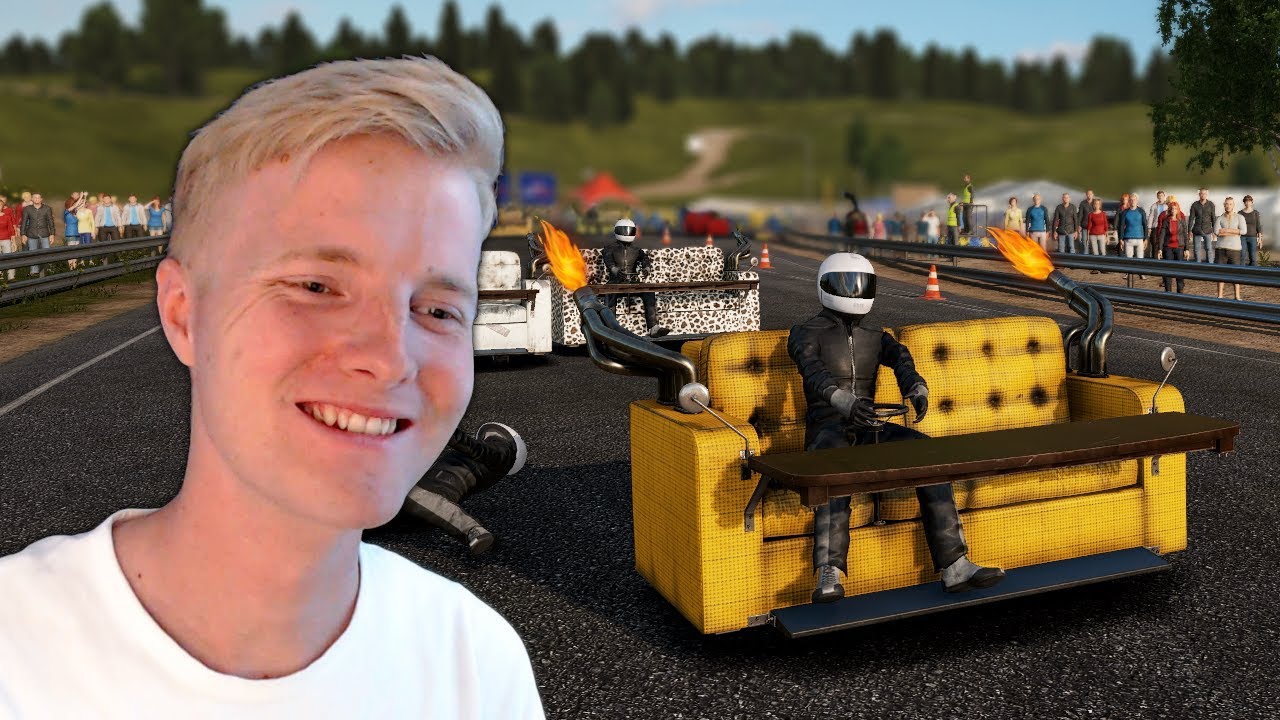 KØRER RÆS på en SOFA! // Wreckfest [Dansk] (reklame for PlayStation)