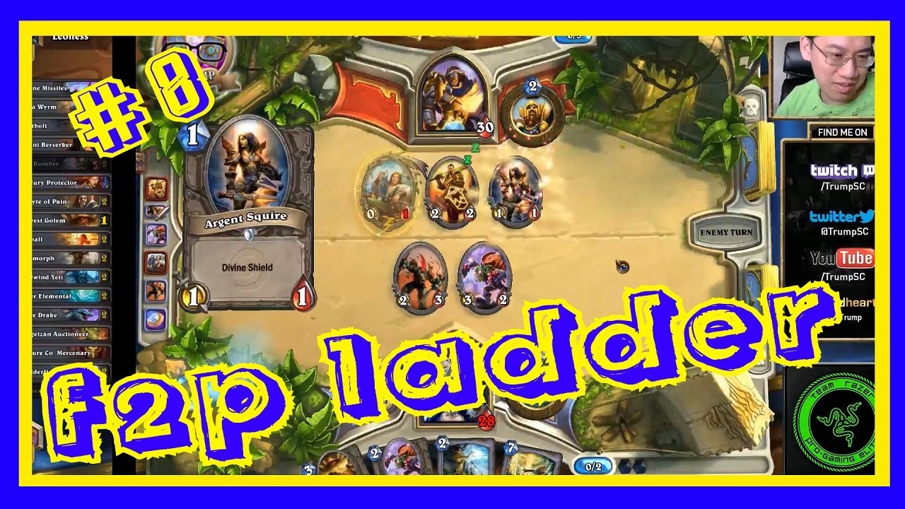Hearthstone F2P ladder climb on EU #8