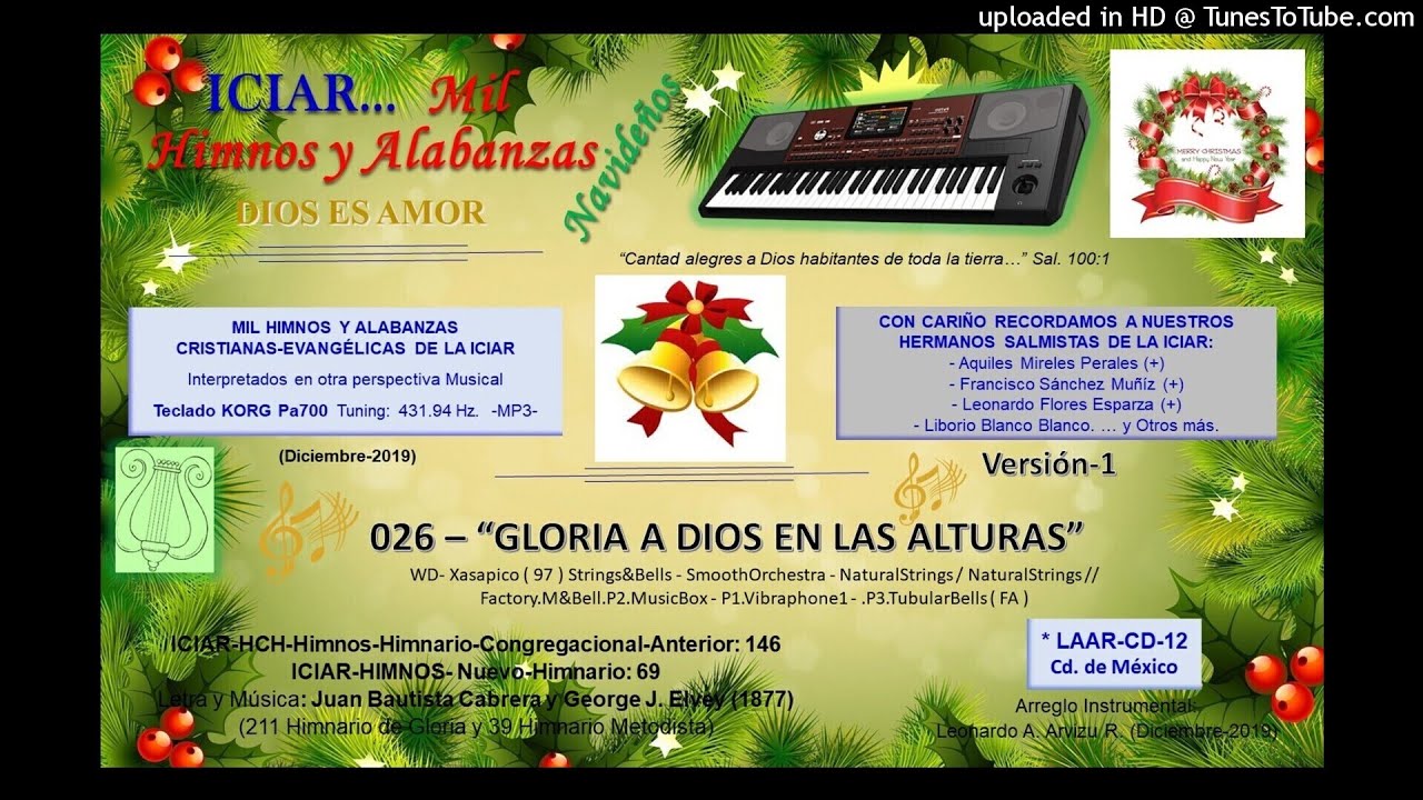 026 - GLORIA A DIOS EN LAS ALTURAS  (Versión-1)