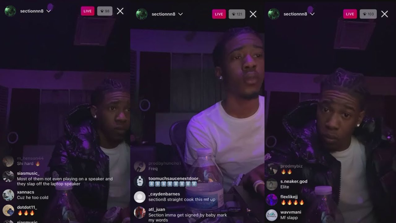 Section8 Cooks Up on IG Live 👨‍🍳🔥