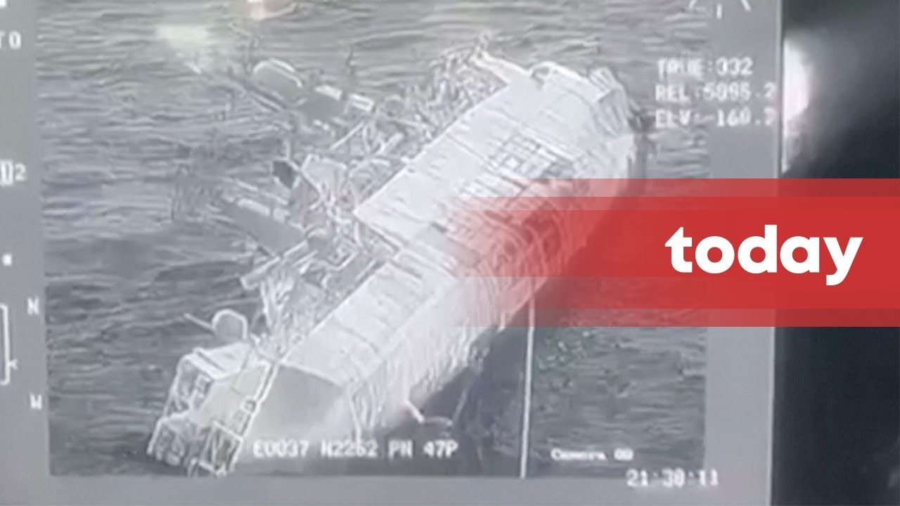 Thai navy hunts for over 30 missing marines after warship sinks