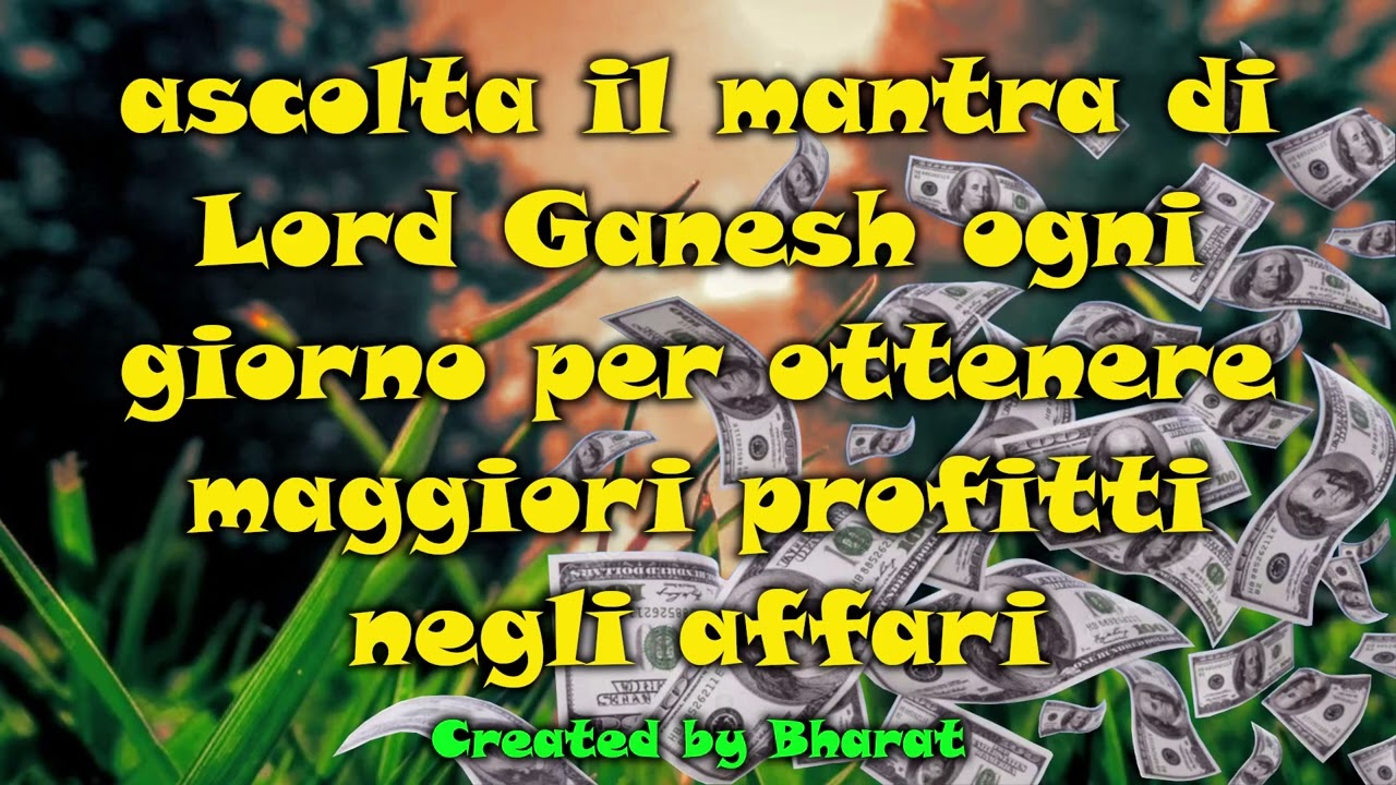 ascolta il mantra di Lord Ganesh ogni giorno per ottenere maggiori profitti negli affari