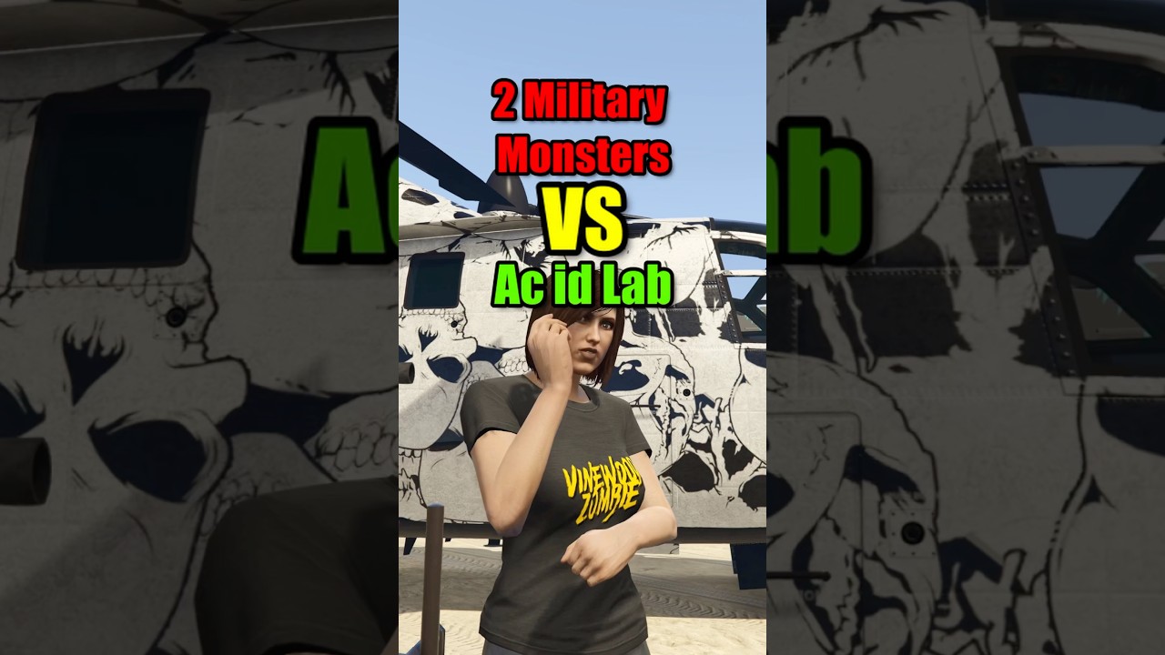 GTA Online Military Power Test Avenger & AA Trailer vs Acid Lab