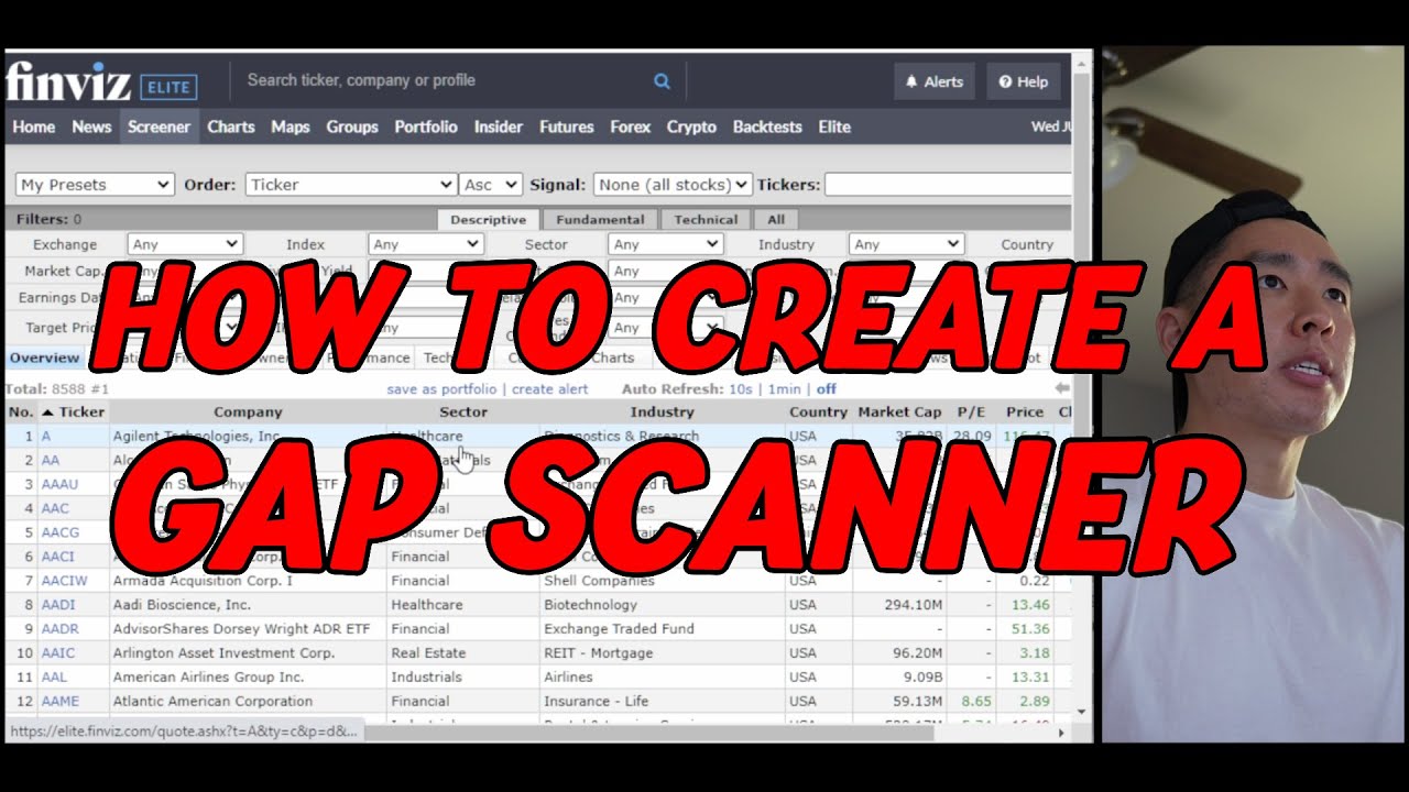 How To Create A Gap Scanner For Beginners