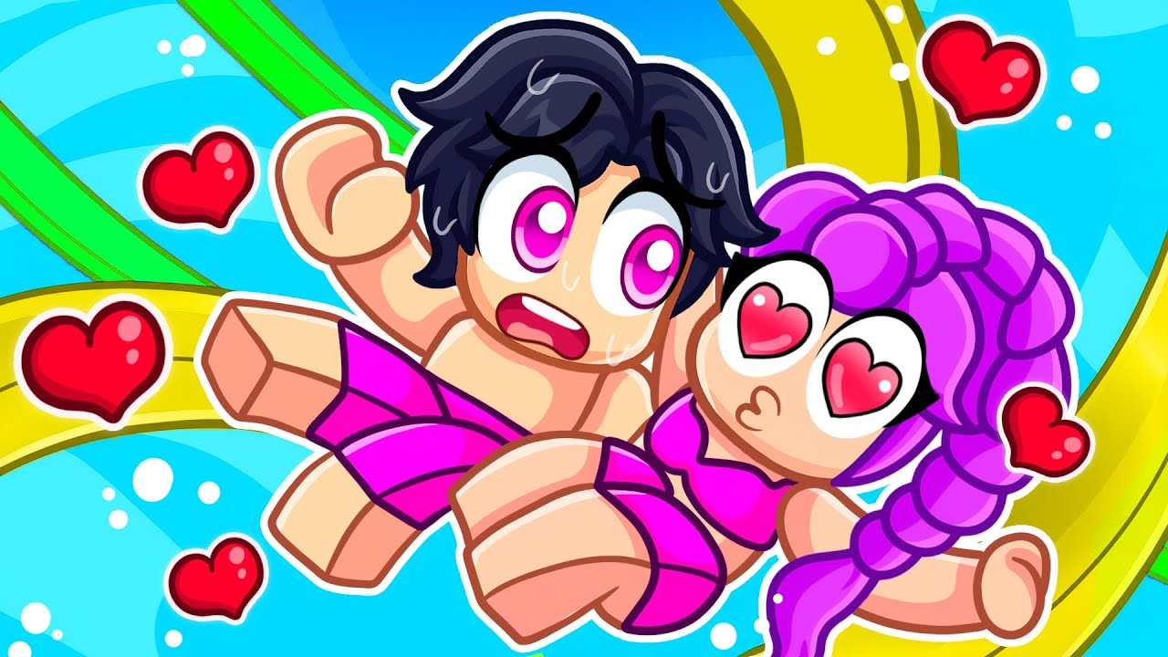 Rumi and Jinu Go To a WATERPARK in Roblox..
