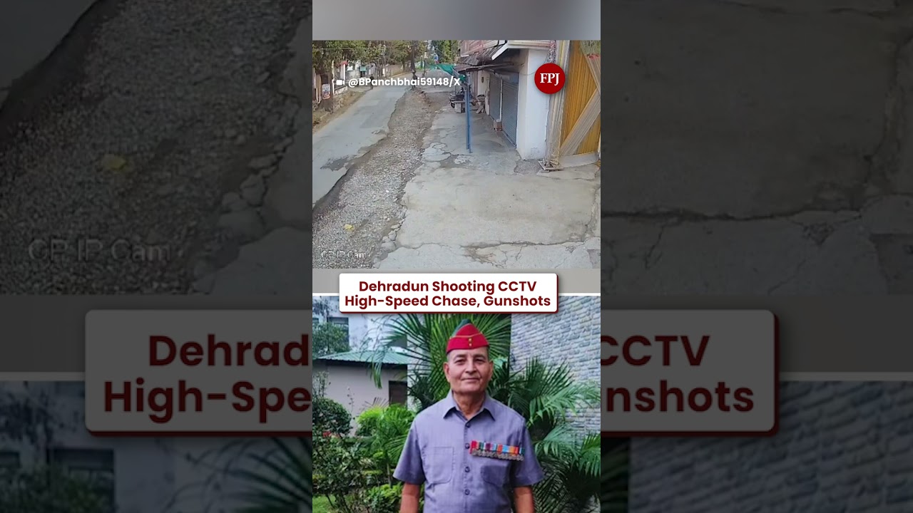 Dehradun CCTV: High-Speed Chase, Gunshots & Brigadier VK Joshi Killed | Road Rage Horror
