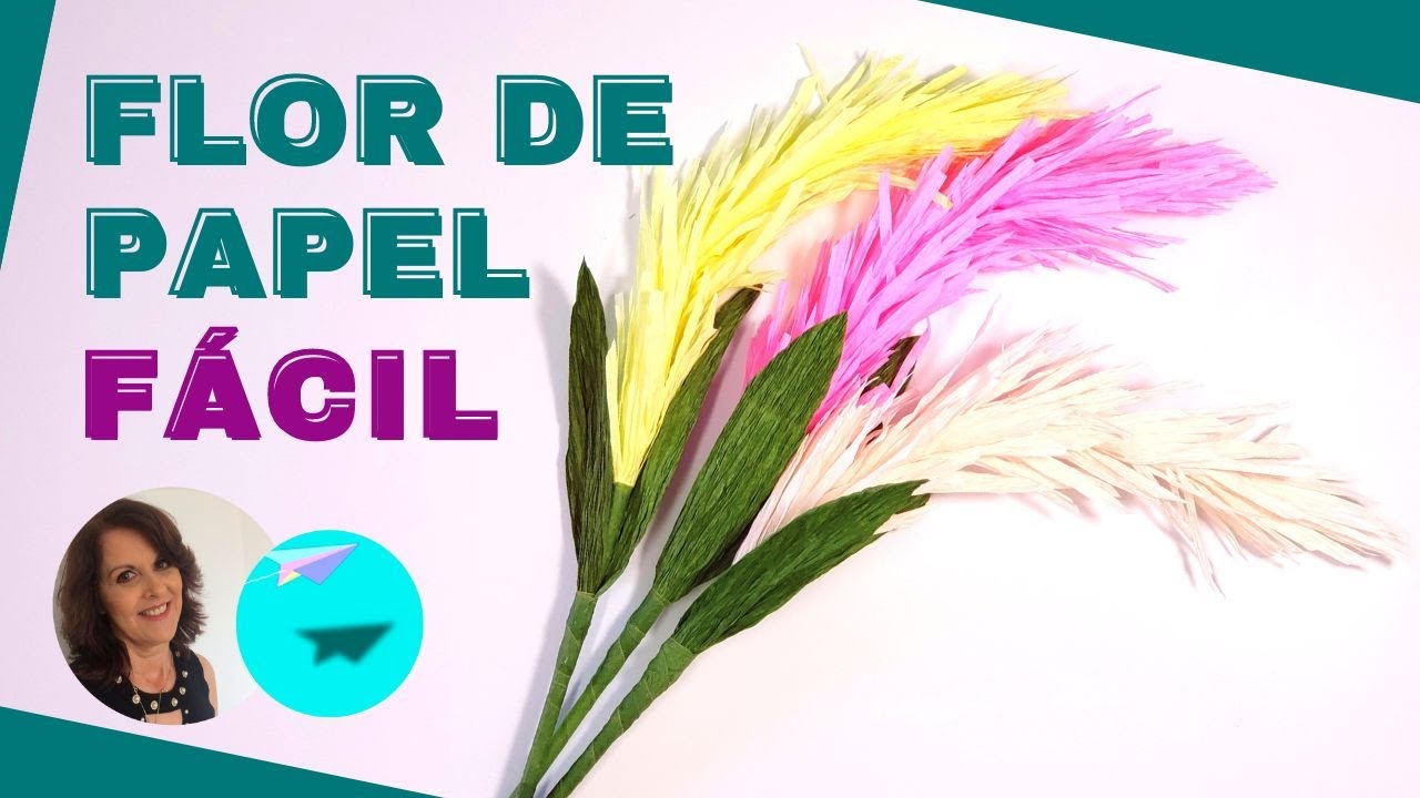 DIY | Como Fazer Flor de Papel Crepom | Flor de Papel Fácil