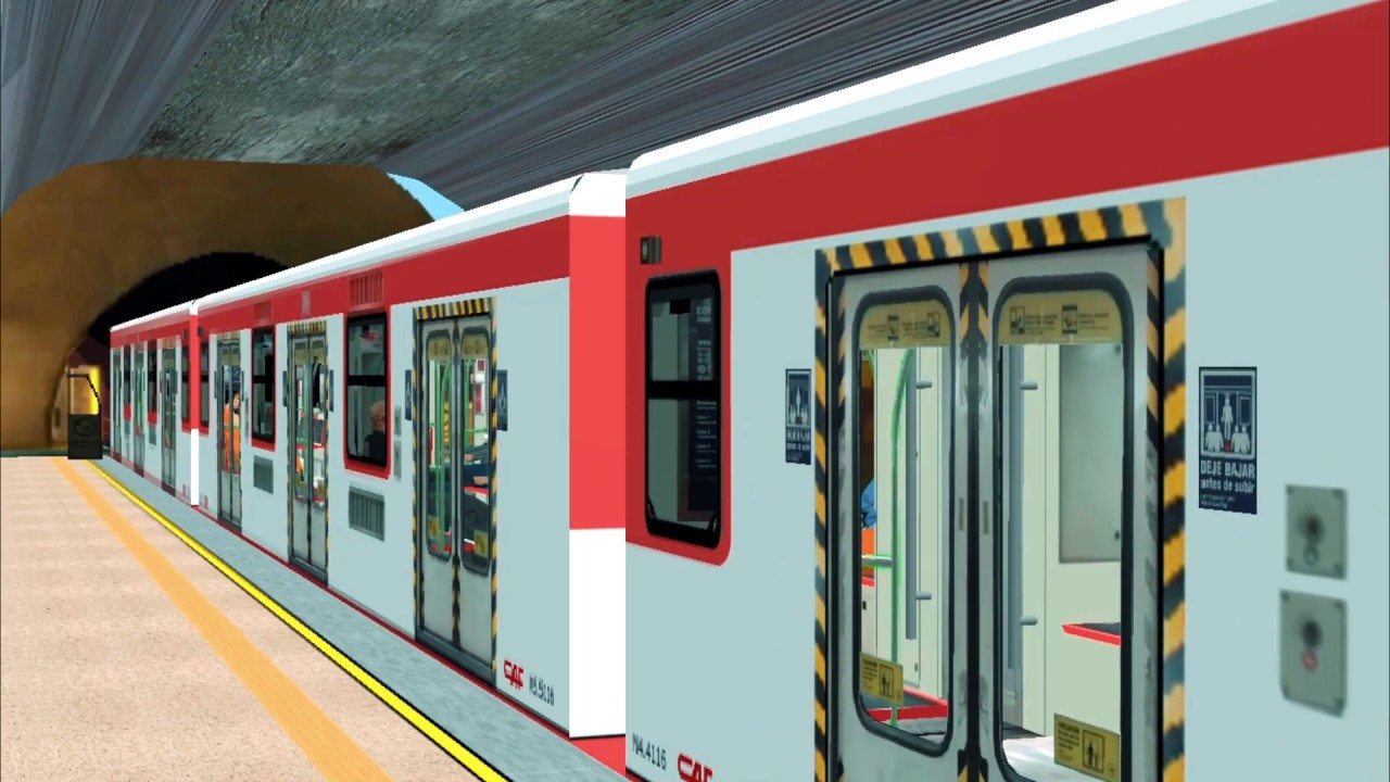 Trenes por Manquehue | OpenBVE (+Links) | Metro de Santiago (Línea 1)