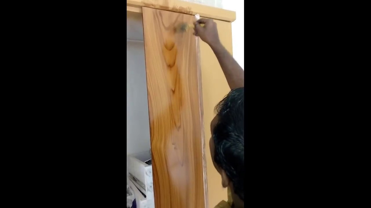 How create wood grains on painted surfaces,Teak Wood grains art skill, Painting tips and techniques